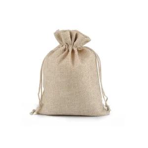 린넨주머니 10x14 베이지 린넨 주머니 스트링 파우치 복주머니 방향제 선물 다용도 소품 포장