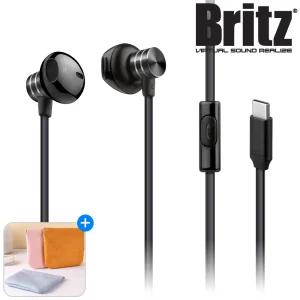 브리츠 P610GX 이어폰 C타입 인강 온라인수업 운동 통화 음악감상 생활방수 꼬임방지 플랫케이블