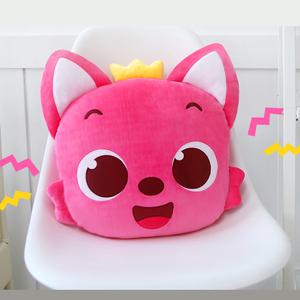 핑크퐁인형 원더스타 핑크퐁 얼굴쿠션 애착 인형