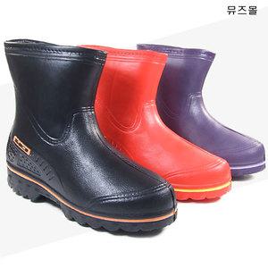 [뮤즈몰] WT933 /남성&여성 겨울 털 반장화/남자 방한 부츠 털장화 작업화 낚시 식당 주방 작업용 신발