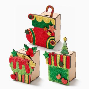 [민화샵] 클레이저금통 크리스마스 겨울 만들기 어린이만들기키트 초등집콕놀이