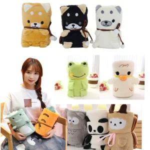 캐릭터 극세사 롤 무릎담요 학생 무릎 담요 겨울 차량 소형 이불 사무실