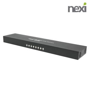 4K UHD 지원 HDMIKVM 본체 선택기 /8포트 HDMI KVM 스위치 롱타입 NX1223