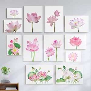 수험생 풍수 합격 운 기원 연꽃 액자 거실 수능 방 인테리어 그림 캔버스 부모님 선물 25종