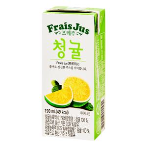 일화 프레주 청귤 190ml x 72팩 음료수