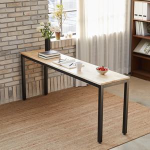 폭좁은 고무나무 원목 테이블_1600X350/창가테이블/보조테이블/사이드테이블