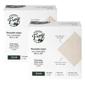 프로그 하루에 한장씩 빨아쓰는 행주 50개입 x 2개