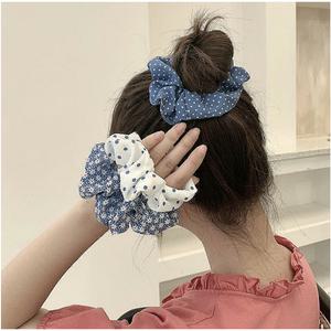 파랑 곱창 머리 끈 헤어 밴드 4color