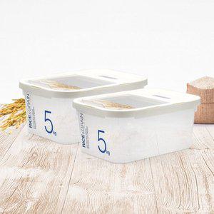 [너만아는잡화점]락앤락 제습 쌀통 5kg x 2개 /쌀보관 잡곡보관 사료통