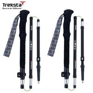 [트렉스타] 시그니쳐 5단 접이식 등산스틱 2개 1세트