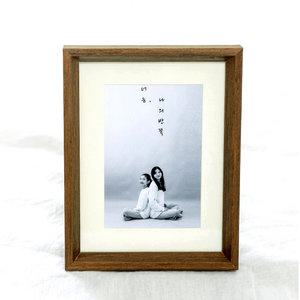 블레스프레임 오크브라운 원목액자 프레임 웨딩 가족사진 5x7 8x10 11x14 A3