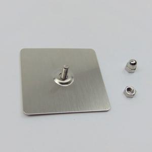 스텐 다용도 무타공 붙이는 접착식 나사 볼트 고정 부착 판 플레이트 후크 걸이 욕실 화장실 소형