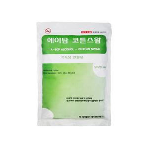 에이탑 지퍼백 대용량 알콜솜 160g 병원용 소독솜 알콜스왑