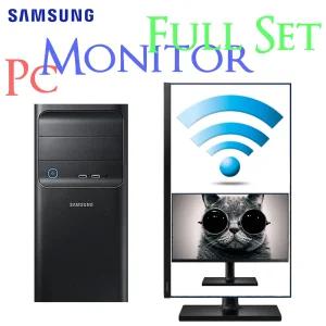 삼성 컴퓨터 모니터 풀세트 정품윈도우11 무선랜 DB400T7 본체 + LF24T452 24인치