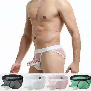 맨즈온탑 분리형 망사 코끼리 삼각 남자섹시팬티