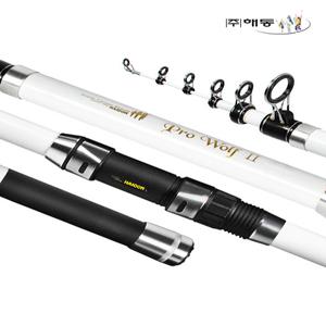 해동 프로울프2 390 화이트 원투대 원투낚시대