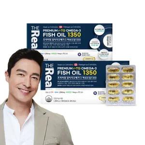 [더리얼] 프리미엄 알티지RTG 오메가 피쉬오일 1350 [1350mg x 180캡슐] x 2박스