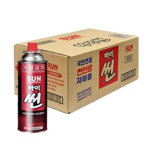 하이썬 연료 부탄가스 1박스 28개입 파열방지 캠핑 여행 버너용 이소