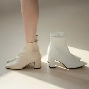 제이든 3type 베이직 스판 앵클부츠 3cm 5cm 7cm