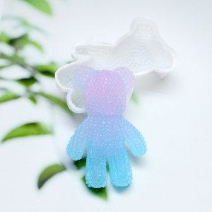 레진아트/실리콘몰드/크리스탈엠보싱 곰돌이몰드/바디