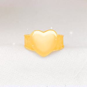 하트랑 24k 순금 돌반지 백일반지 1.875g 3.75g 반돈 한돈 1돈