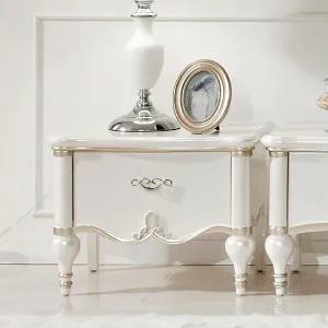 아벨리아 화이트 엔틱 거실협탁