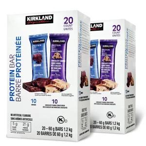 커클랜드 시그니춰 프로테인바 버라이어티 팩 60g 20개입 2개