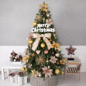 크리스마스 트리 나무 장식 풀세트 마크리파인연그린 180cm  양면) 전구포함 성탄절 PE PVC 대형 소품 용품