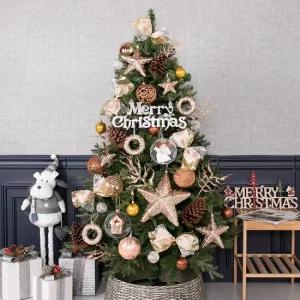 크리스마스 트리 나무 장식 풀세트 고급 샤밍링글리터연그린150cm  단면) 성탄절 PE PVC 대형 소품 용품