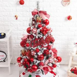 크리스마스 스노우 트리 나무 장식 풀세트 고급 진주선물 120cm  단면) 성탄절 중형 소품 용품 데코 꾸미기