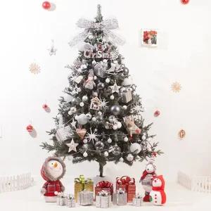 크리스마스 트리 나무 장식 풀세트 고급 모빌그레이 180cm  양면) 성탄절 PE PVC 대형 소품 용품 매장 데코