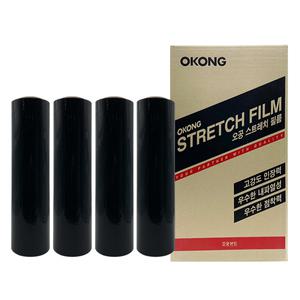 오공 스트레치필름 파레트포장 흑랩 검정랩 20T X 400M 4롤