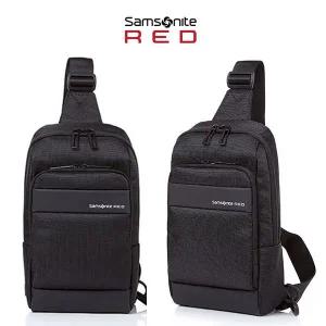 [쌤소나이트레드][정품] 쌤소나이트 ASSEL 슬링백/블랙/남여 슬링백 여행 나들이 가방 국내AS