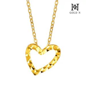 골드앤 순금 24K 컷팅 하트핏 목걸이