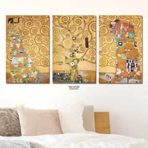 아트박스 아도라하우스 캔버스액자 클림트 생명의 나무 3종 set 대형