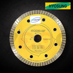 효성 타일용 그라인더날 다이아몬드 커터날 4인치 TS51D112