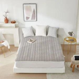 아트박스 르헤브 솔리드 극세사 온수매트커버  퀸 2인용)