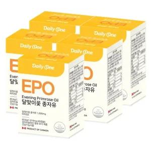 EPO 달맞이꽃 종자유 1010mg X 60캡슐 5통