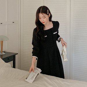 [공구우먼] [제작] 로온 트위드 턱 롱 원피스 69317 빅사이즈 여성의류