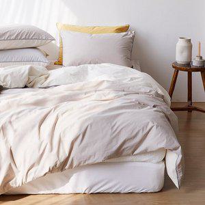 [소프라움 앤]스카치 60수 고밀도 워싱면 이불커버 베개세트 퀸 (색상선택)