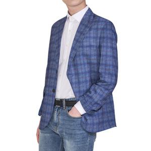 남성 여름 콤비 체크 남자 회사 케주얼 마이 정장 쿨 40대 50대 GB7003