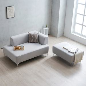 에보니아 뉴퍼즐 2인용 쇼파 스툴포함 아쿠아스웨이드텍스 / 2인 패브릭 소파