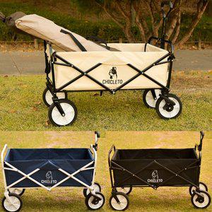 [시크레토][CHICLETO] 시크레토 감성 캠핑 웨건 카트 폴딩 트레일러