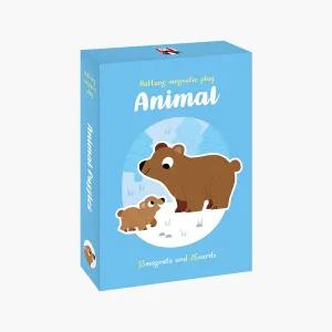 [하뚱] 하뚱자석놀이 동물 (유아자석퍼즐33개, 활용카드26장)