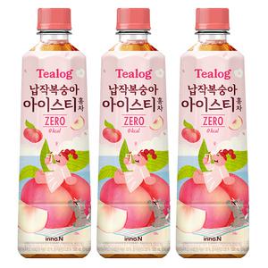 티로그 납작복숭아 아이스티 홍차 제로칼로리 500ml x 24개