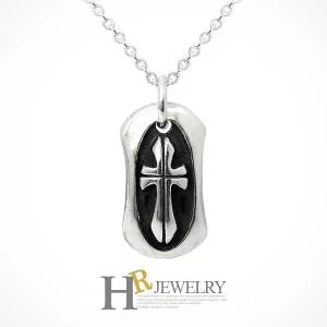 [호림쥬얼리]실버92.5정.품)세련되고_예쁜(HR)실버 소프트 십자가 목걸이