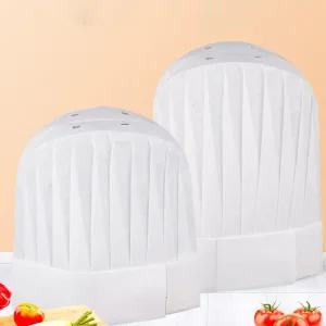 요리사모자-29x21 약48개입 어린이종이모자 주방모자 부직포모자 일회용모자