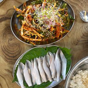 강화도 왕창잘되는집 밴댕이회무침 밴댕이회 2인분