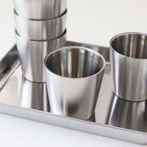 BA 스텐컵 스텐물컵 급식 학교 식당 업소용 omg J 이중 175ml