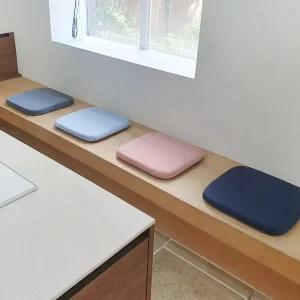 리드홈 땀안차는 고밀도 파스텔 실크 메모리폼 사각 의자방석